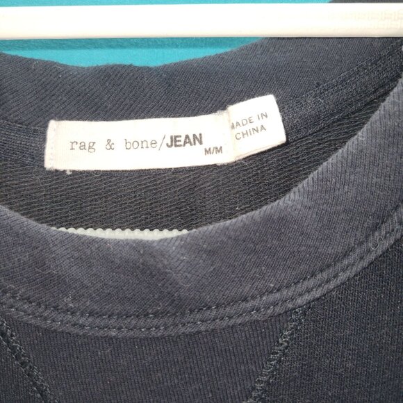 Rag & Bone/Jean Black Sleeveless Midi Dress Size M Cotton & Modal Blend Made In - Picture 5 of 11